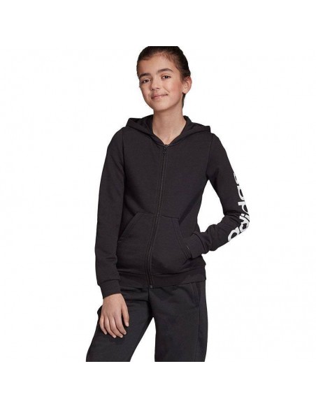 ADIDAS CHAQUETA LINEAR NEGRO JUNIOR ADIDAS CHAQUETA LINEAR NEGRO JUNIOR