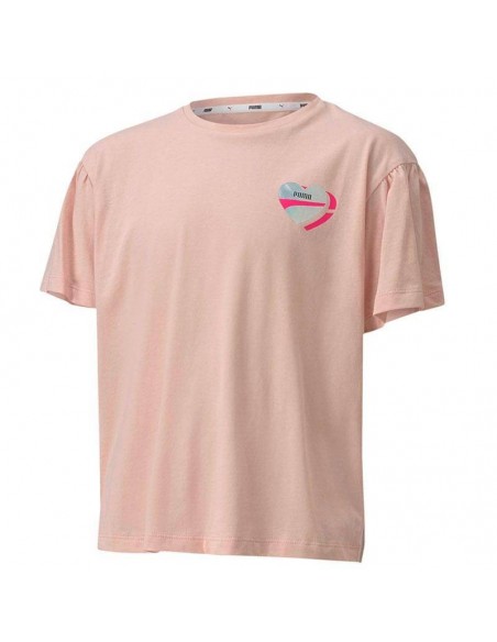 PUMA CAMISETA ALPHA GRAPHIC ROSA JUNIOR PUMA CAMISETA ALPHA GRAPHIC ROSA JUNIOR