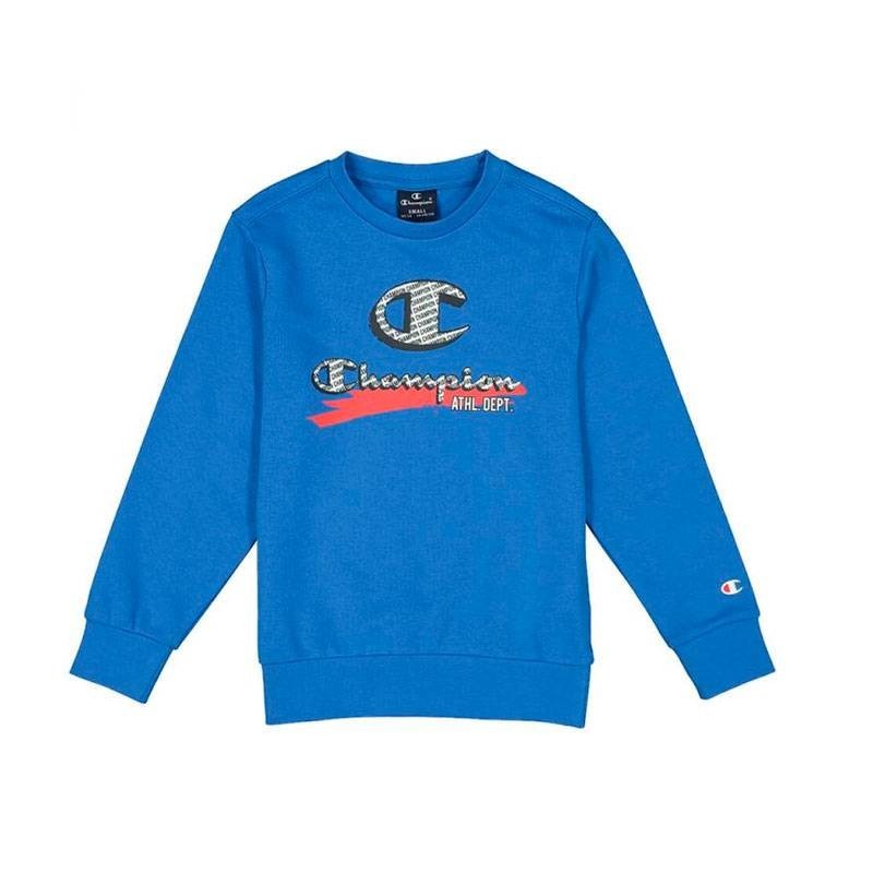 CHAMPION SUDADERA LEGACY CUELLO REDONDO AZUL JUNIOR