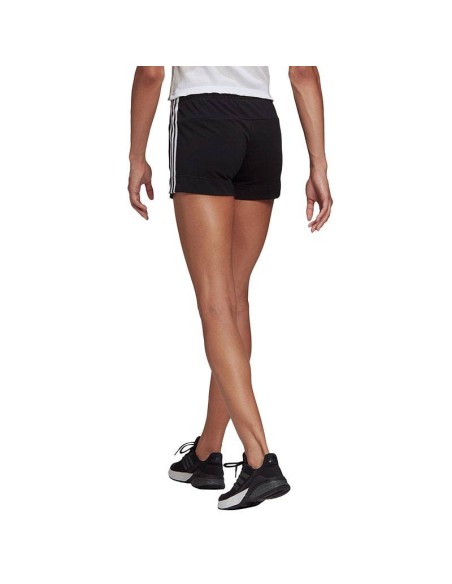 ADIDAS SHORT SLIM 3 STRIPES ESSENTIALS NEGRO MUJER ADIDAS SHORT SLIM 3 STRIPES ESSENTIALS NEGRO MUJER