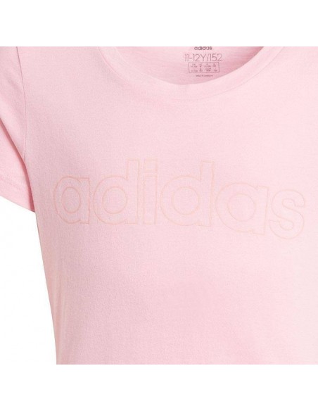 ADIDAS CAMISETA ESSENTIALS ROSA JUNIOR ADIDAS CAMISETA ESSENTIALS ROSA JUNIOR