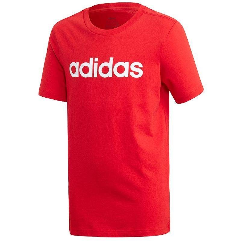 ADIDAS CAMISETA ESSENTIALS LINEAR LOGO ROJO JUNIOR
