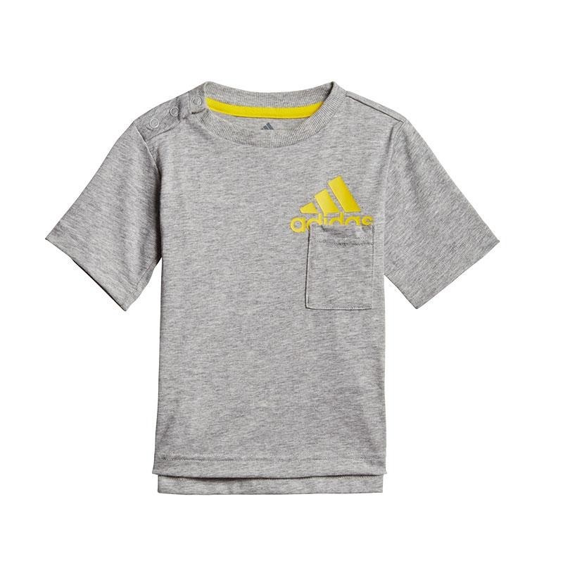 ADIDAS CONJUNTO I BOS SUM GRIS VERDE NIÑO 2