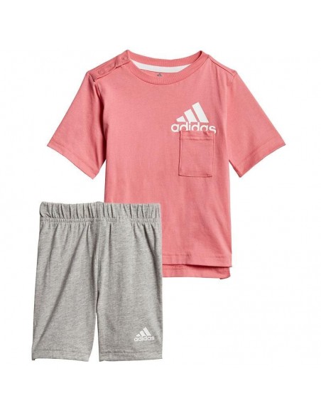 ADIDAS CONJUNTO I BOS SUM ROSA GRIS NIÑA ADIDAS CONJUNTO I BOS SUM ROSA GRIS NIÑA