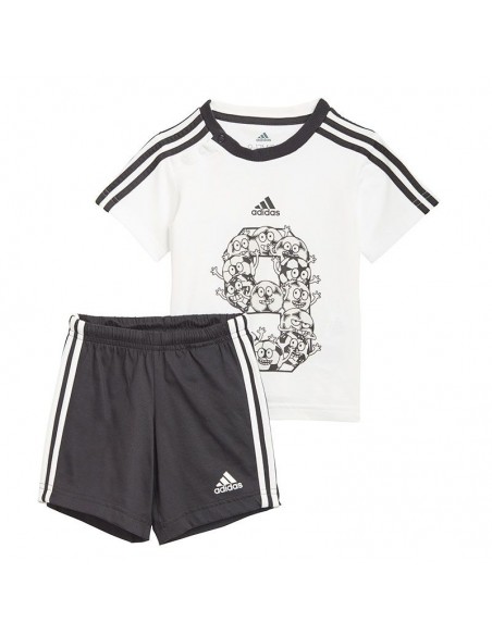 ADIDAS CONJUNTO 3 BANDAS BLANCO BEBÉ ADIDAS CONJUNTO 3 BANDAS BLANCO BEBÉ