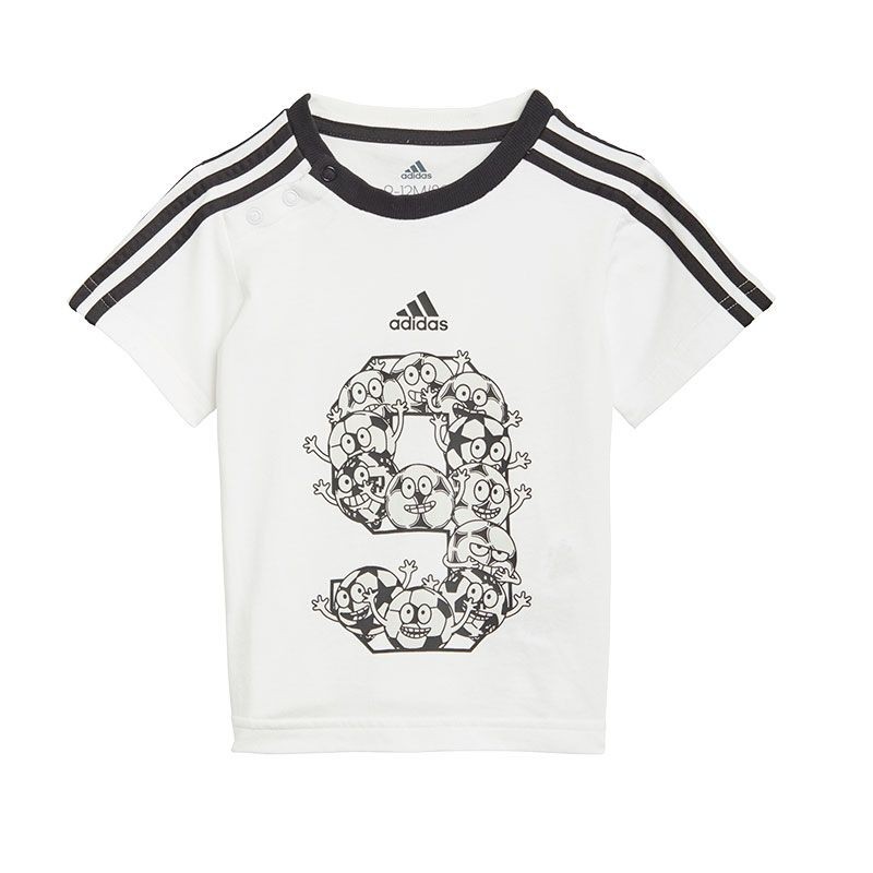 ADIDAS CONJUNTO 3 BANDAS BLANCO BEBÉ 2