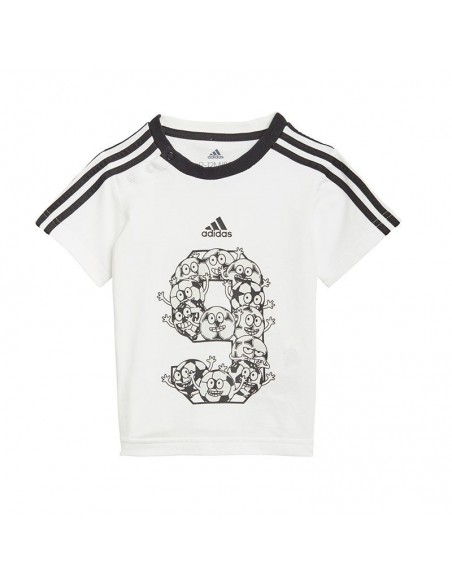 ADIDAS CONJUNTO 3 BANDAS BLANCO BEBÉ ADIDAS CONJUNTO 3 BANDAS BLANCO BEBÉ