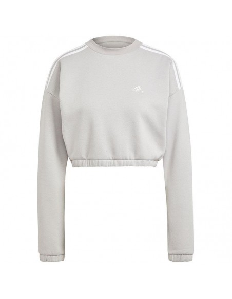 ADIDAS SUDADERA REDONDO HYPERGLAM CROP BLANCO MUJER ADIDAS SUDADERA REDONDO HYPERGLAM CROP BLANCO MUJER