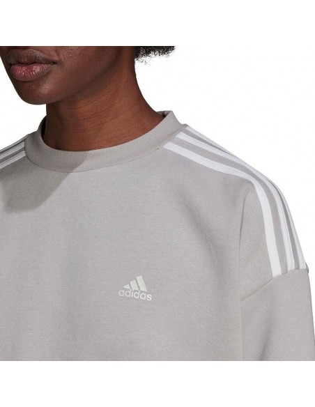 ADIDAS SUDADERA REDONDO HYPERGLAM CROP BLANCO MUJER ADIDAS SUDADERA REDONDO HYPERGLAM CROP BLANCO MUJER