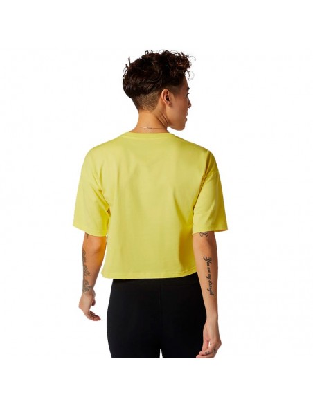 NEW BALANCE CAMISETA ESSENTIALS FIELD DAY BOXY AMARILLO MUJER NEW BALANCE CAMISETA ESSENTIALS FIELD DAY BOXY AMARILLO MUJER