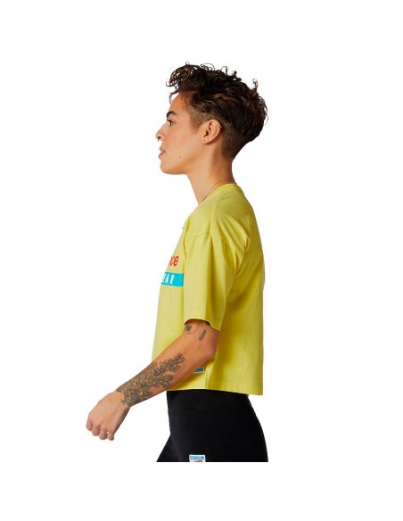 NEW BALANCE CAMISETA ESSENTIALS FIELD DAY BOXY AMARILLO MUJER NEW BALANCE CAMISETA ESSENTIALS FIELD DAY BOXY AMARILLO MUJER