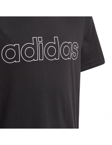 ADIDAS CAMISETA ESSENTIALS LOGO NEGRO JUNIOR ADIDAS CAMISETA ESSENTIALS LOGO NEGRO JUNIOR