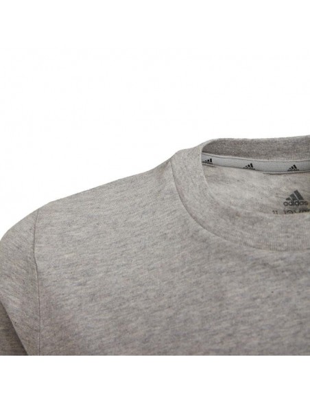 ADIDAS CAMISETA ESSENTIALS LOGO GRIS JUNIOR