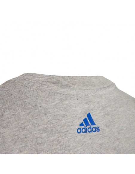 ADIDAS CAMISETA ESSENTIALS LOGO GRIS JUNIOR