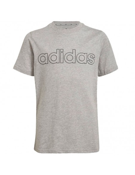 ADIDAS CAMISETA ESSENTIALS LOGO GRIS JUNIOR