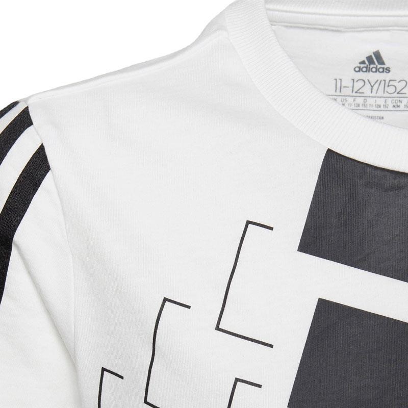 ADIDAS CAMISETA ESSENTIALS LOGO BLANCO NEGRO JUNIOR 2