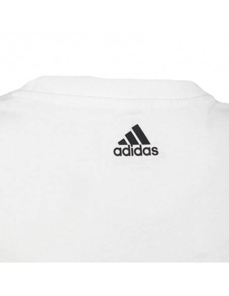 ADIDAS CAMISETA ESSENTIALS LOGO BLANCO NEGRO JUNIOR
