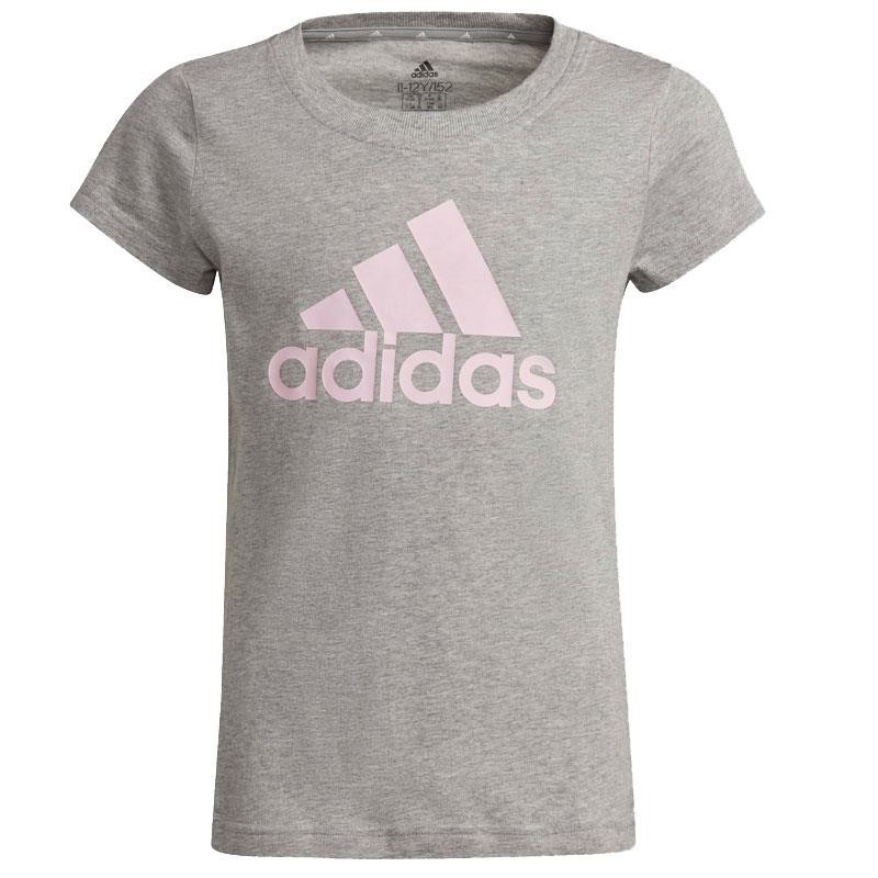 ADIDAS CAMISETA ESSENTIALS GRIS ROSA JUNIOR
