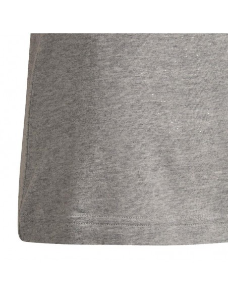 ADIDAS CAMISETA ESSENTIALS GRIS ROSA JUNIOR ADIDAS CAMISETA ESSENTIALS GRIS ROSA JUNIOR