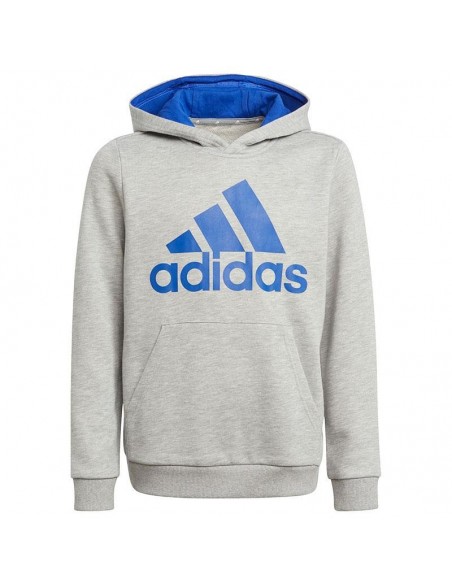 ADIDAS SUDADERA ESSENTIALS GRIS AZUL JUNIOR