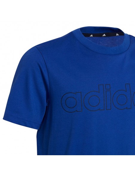 ADIDAS CAMISETA ESSENTIALS LOGO AZUL KLEIN JUNIOR