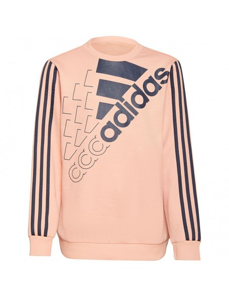 ADIDAS SUDADERA ESSENTIALS LOGO NARANJA JUNIOR