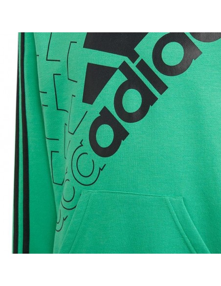 ADIDAS SUDADERA ESSENTIALS LOGO HD VERDE JUNIOR