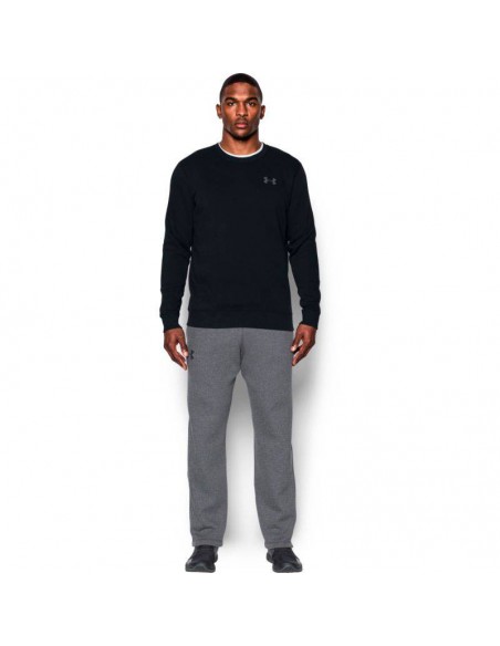 UNDER ARMOUR SUDADERA FLEECE RIVAL NEGRO HOMBRE