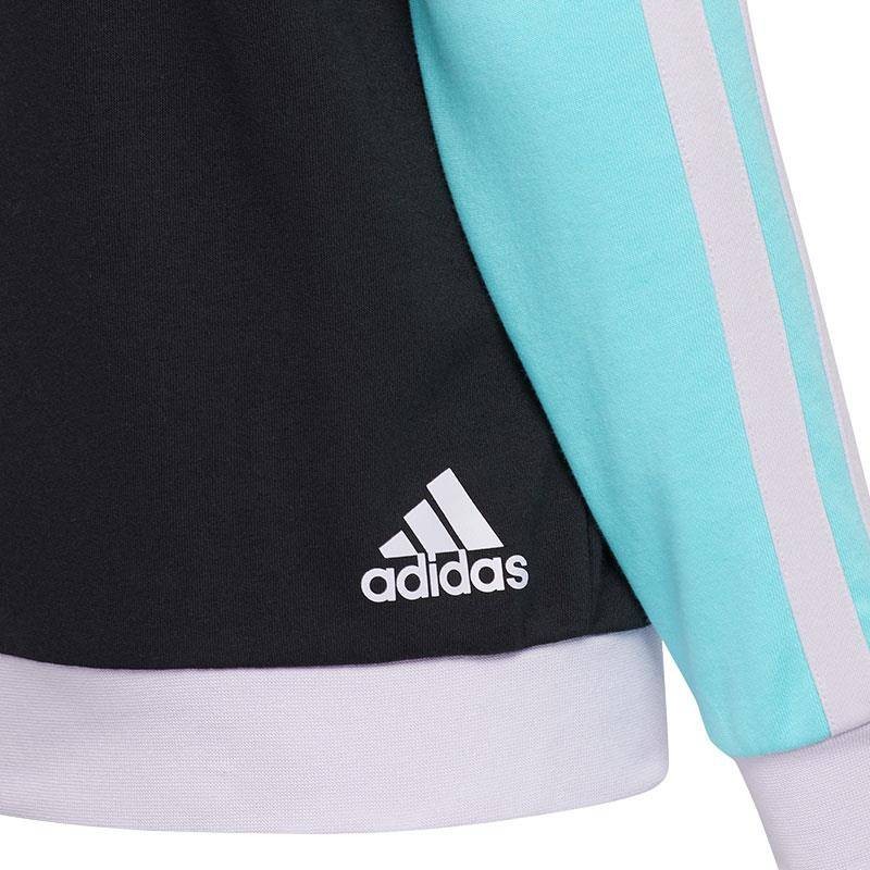 ADIDAS SUDADERA LIL STRIPE NEGRO JUNIOR 2