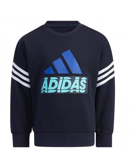 ADIDAS SUDADERA REDONDO GRAPHIC AZUL MARINO JUNIOR