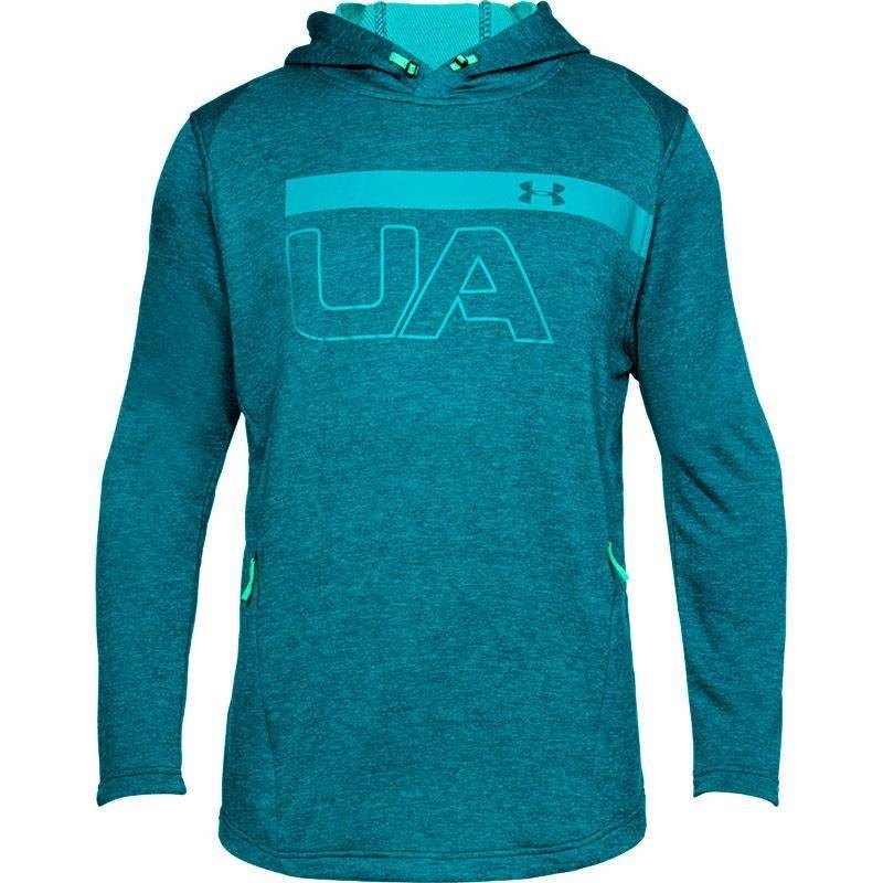 UNDER ARMOUR TECH TERRY PO GRAPHIC HOODIE AZUL HOMBRE 2