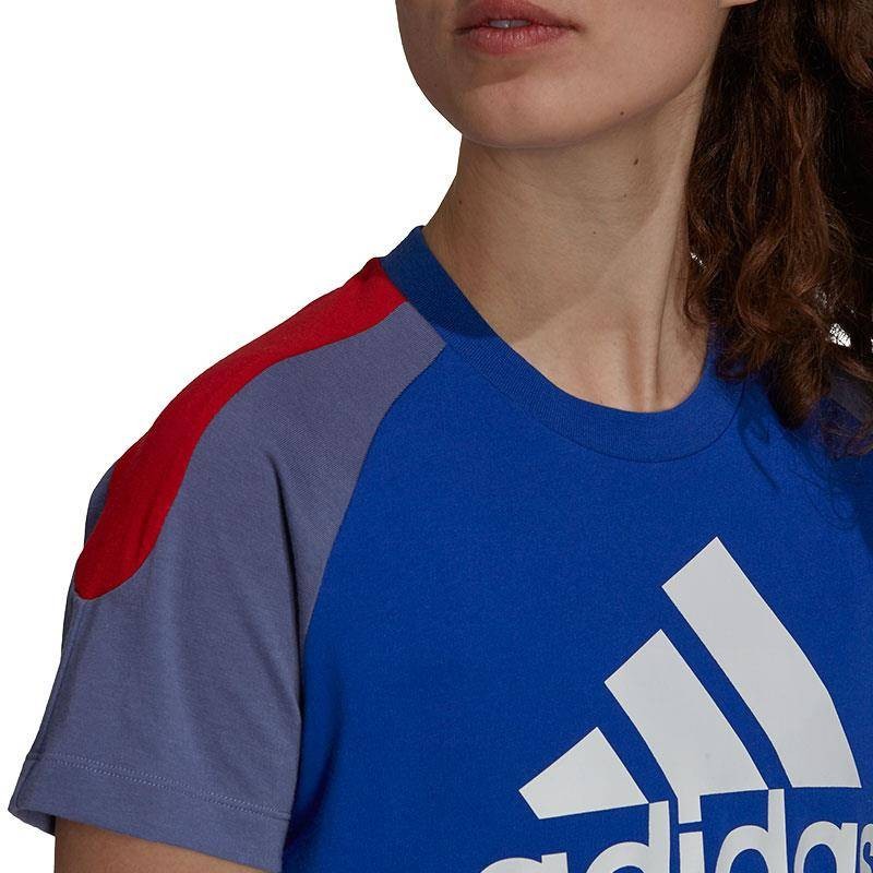 Camiseta Colorblock Azul Mujer | Totalsport.es MUJER TALLA TEXTIL Deporte Training Color Azul