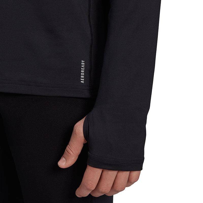 ADIDAS CAMISETA OWN THE RUN 1/2 ZIP NEGRO HOMBRE 2