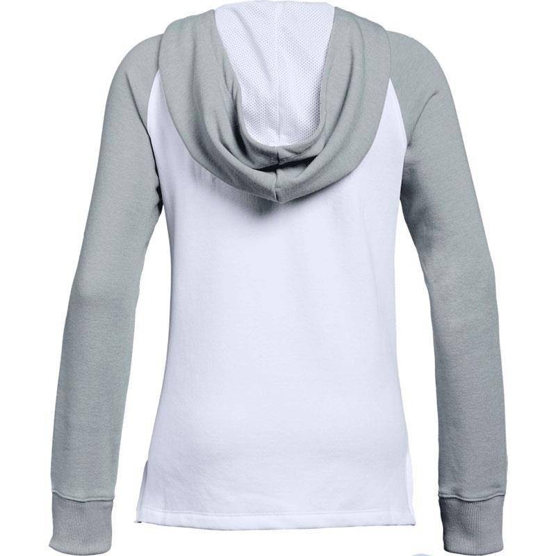 UNDER ARMOUR THREADBORNE TERRY LOGO HOODY GRIS Y BLANCO JUNIOR 2