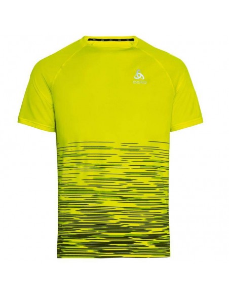 ODLO CAMISETA ESSENTIAL PRINT AMARILLO HOMBRE ODLO CAMISETA ESSENTIAL PRINT AMARILLO HOMBRE