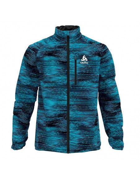 ODLO CHAQUETA ZEROWEIGHT AOP AZUL HOMBRE ODLO CHAQUETA ZEROWEIGHT AOP AZUL HOMBRE