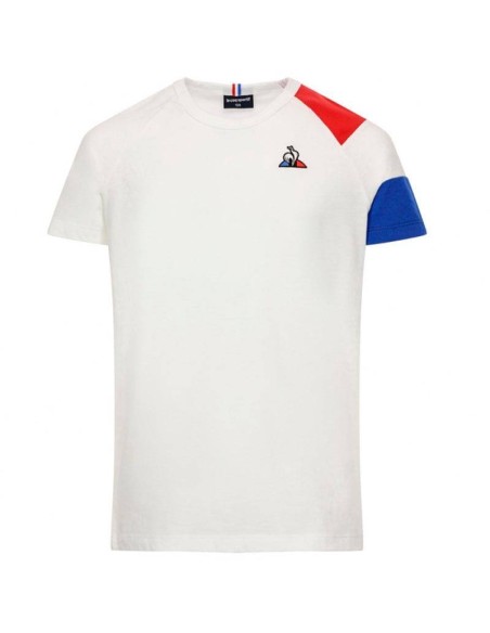 LE COQ SPORTIF CAMISETA ESSENTIELS Nº1 BLANCO ROJO HOMBRE