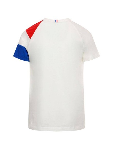 LE COQ SPORTIF CAMISETA ESSENTIELS Nº1 BLANCO ROJO HOMBRE