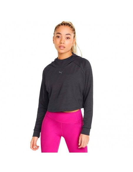 PUMA SUDADERA FLAWLESS NEGRO MUJER PUMA SUDADERA FLAWLESS NEGRO MUJER