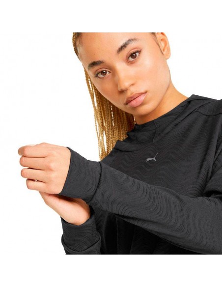 PUMA SUDADERA FLAWLESS NEGRO MUJER PUMA SUDADERA FLAWLESS NEGRO MUJER