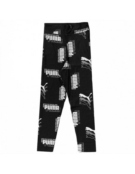 PUMA MALLAS POWER AOP NEGRO JUNIOR