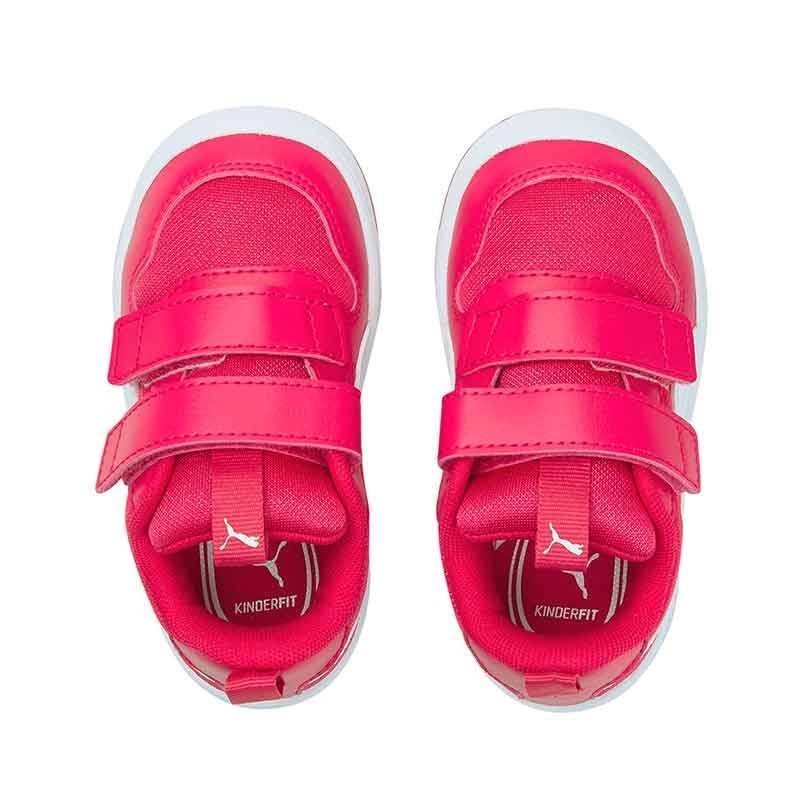 PUMA - Zapatillas blancas y rosa Multiflex SL Niña