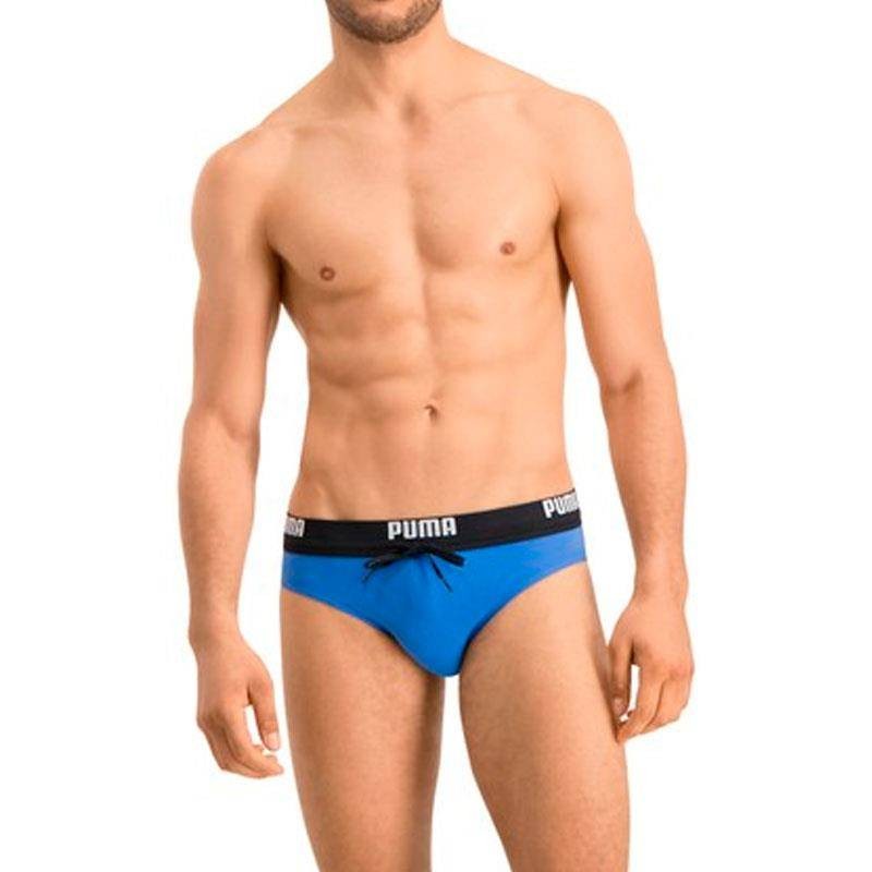 PUMA BAÑADOR LOGO BRIEF AZUL HOMBRE