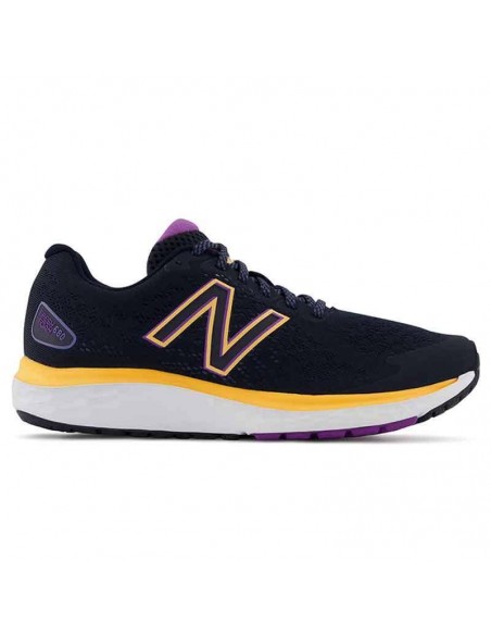 NEW BALANCE FRESH FOAM 680V7 NEGRO AMARILLO MUJER