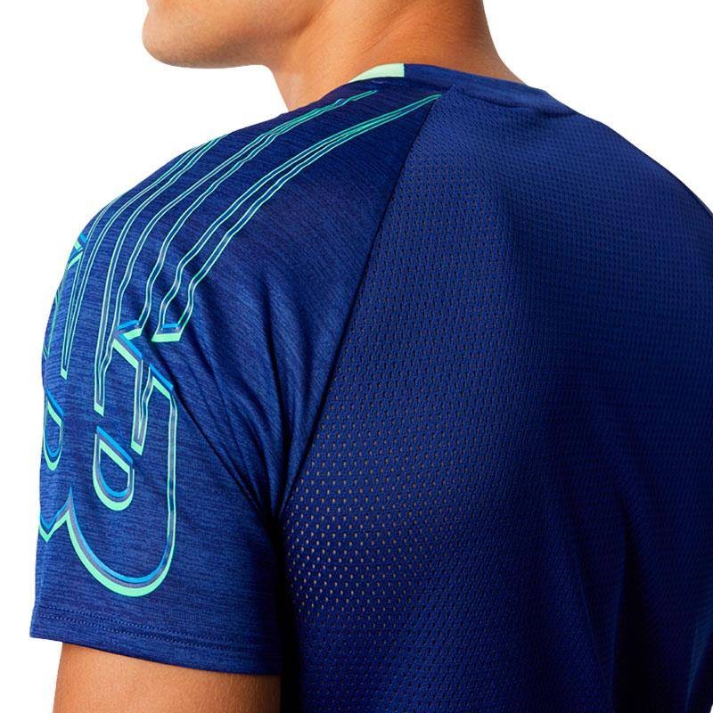 visual Nacarado melocotón New Balance Camiseta Printed Fast Flight Azul para Hombre | Totalsport.es  TALLA TEXTIL M Genero HOMBRE Color Azul Deporte Running
