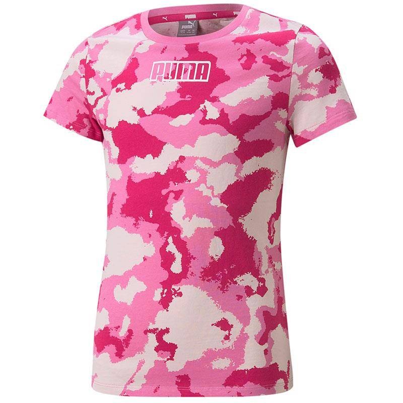 PUMA CAMISETA ALPHA PRINTED ROSA JUNIOR