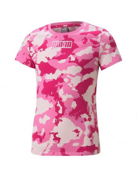 PUMA CAMISETA ALPHA PRINTED ROSA JUNIOR