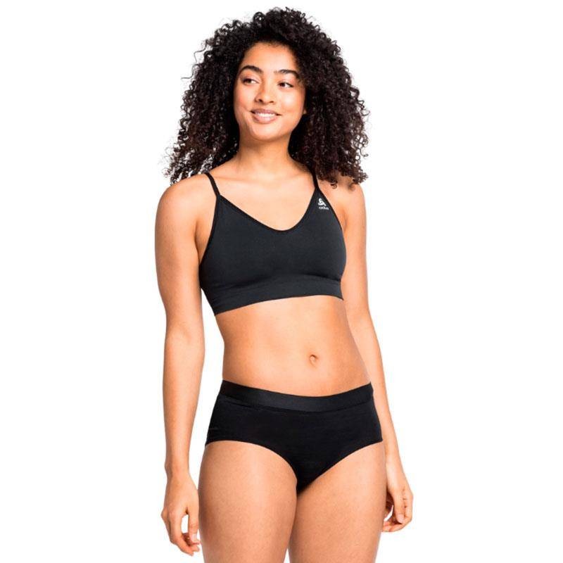 ODLO TOP SEAMLESS SOFT NEGRO MUJER