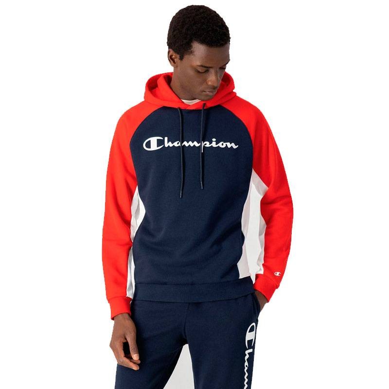 CHAMPION SUDADERA LEGACY BLOQUES AZUL MARINO HOMBRE