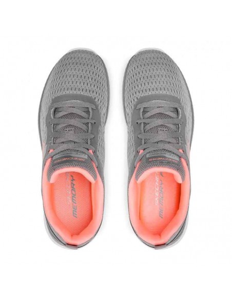 SKECHERS BOUNTIFUL-QUICK PATH GRIS MUJER